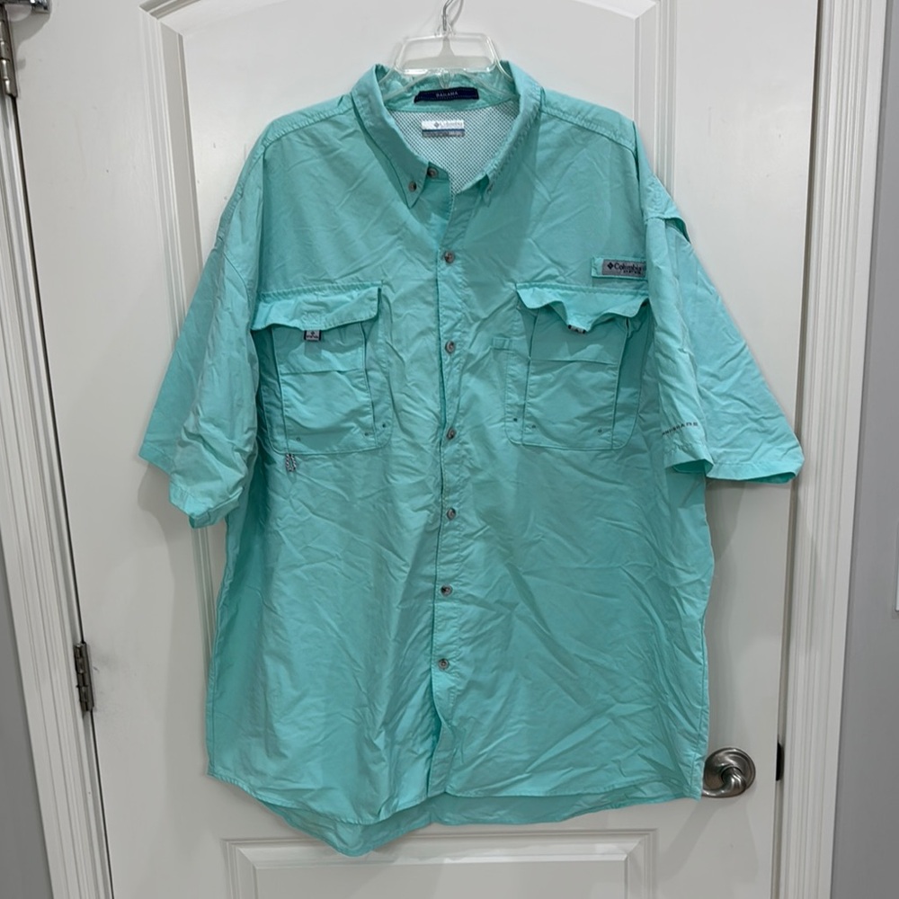 Columbia Bahama Mint Green Shirt